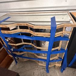 Mirror Dresser With Nightstands