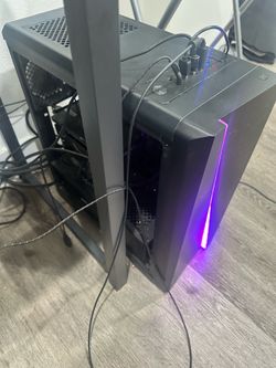 Gaming PC and monitor