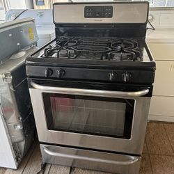 Stainless Steel Gas Stove Brand Frigidaire Everything Works With 2 Months Warranty 