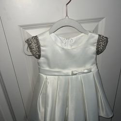 6 Month Dress White With Peals/Beads