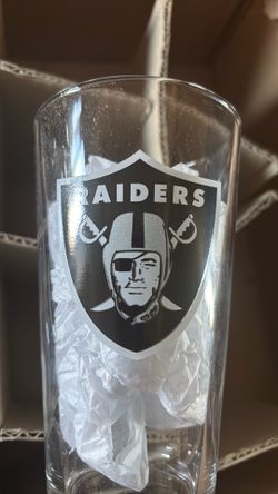 Las Vegas Raiders Beer Glasses 12oz.
