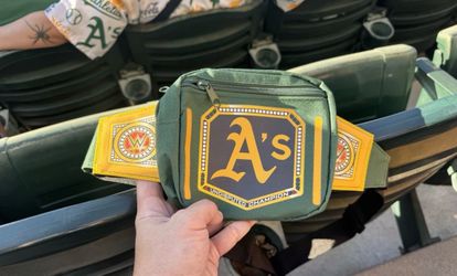 Sacramento A’s Championship Wrestling Belt SGA. Brand New Sealed. 07/17/26. $25.00 each. 4 Available