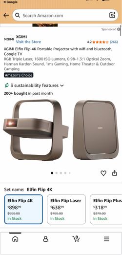 XGIMI Elfin Flip 4K Portable Projector