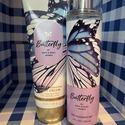 🦋NEW!! Bath & Body Works Butterfly Body Care Set