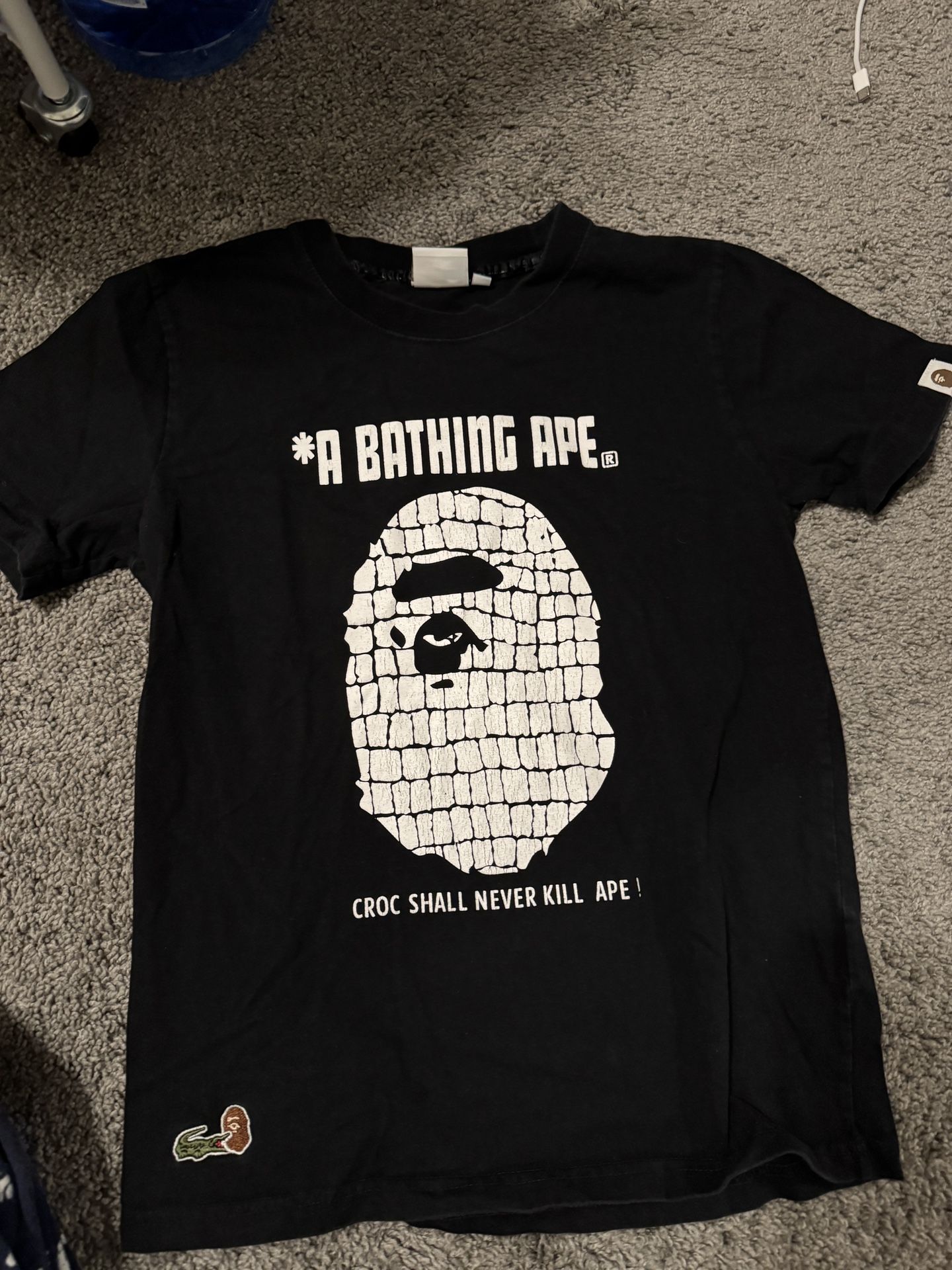 bape x lacoste collab shirt