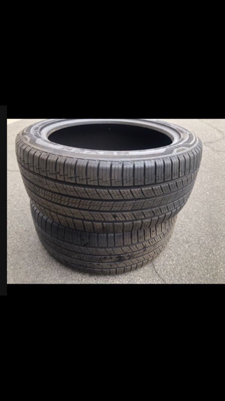 2 X 265/45r20 Nexen Roadian GTX Tires 90% Treads 2022 DOT