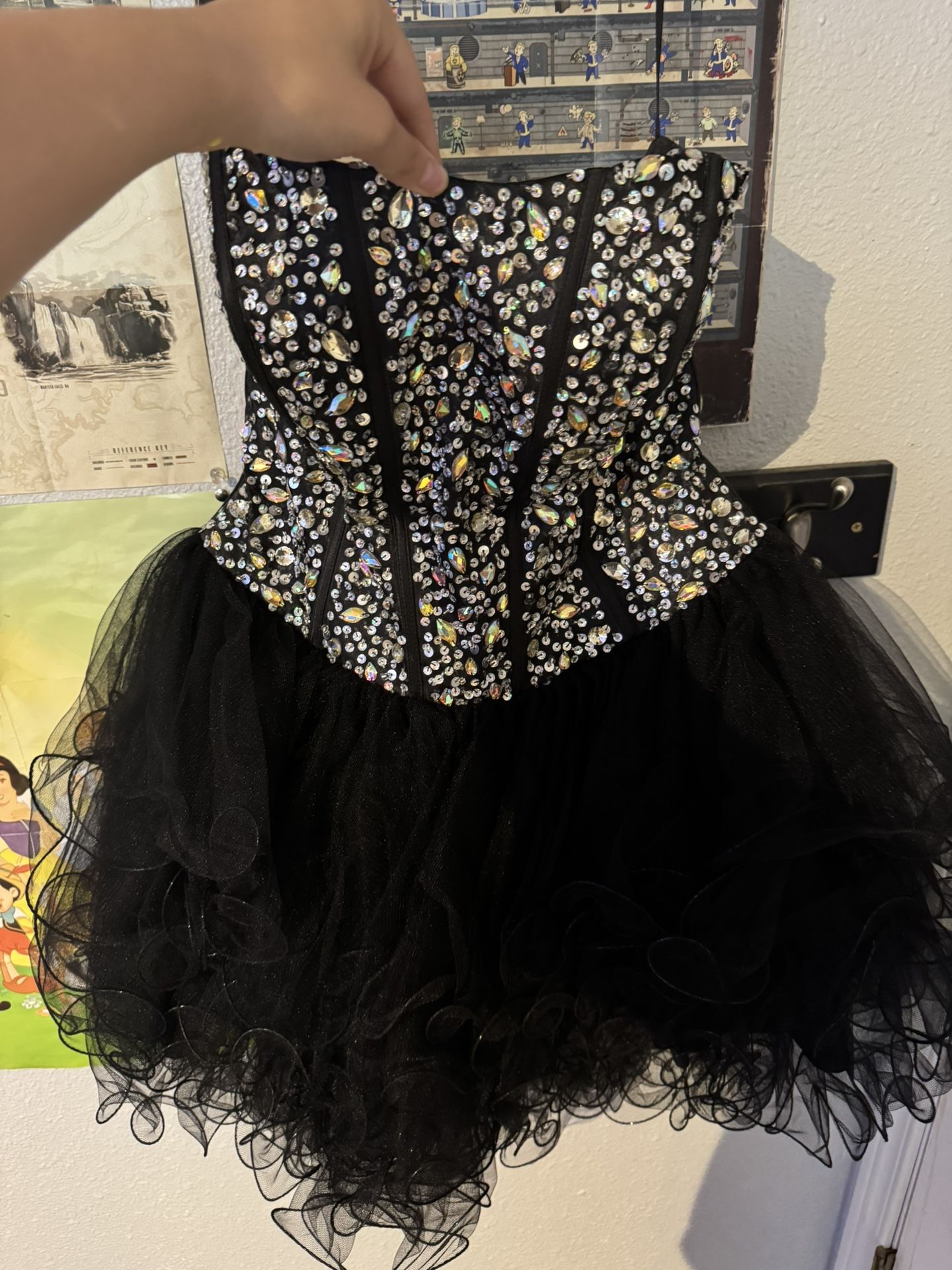 Black Corset Prom/Quince Dress