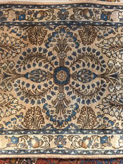 Vintage Oriental Rug Sarouk Lilihan Shabby Chic