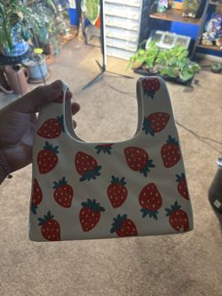 Strawberry Purse Vase