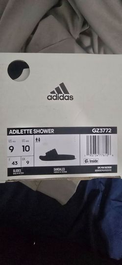Adidas Adilette Shower Slides Size 9
