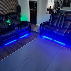Home Theater Seating - Octane LHR Azure
