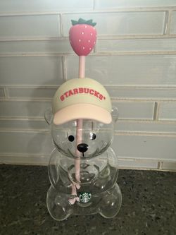 Starbucks pink bear cup