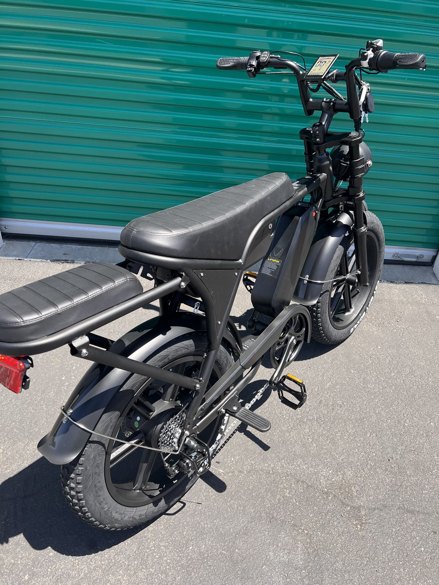 48V/1000Watt Motor/Dual Battery W/Extra Seat Electric E- Bike