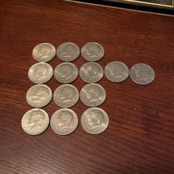 14 Kennedy Half Dollars 1965 To 1991