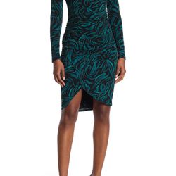 Guess Emerald Zebra Jersey Dress - Size 0