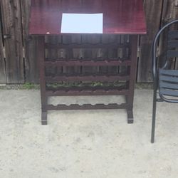 Cherry Wood Wine Rack 24 Bottles 