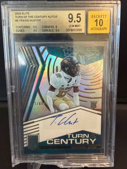 Travis Hunter BGS 9.5 , 10 Rookie Auto , “Read”