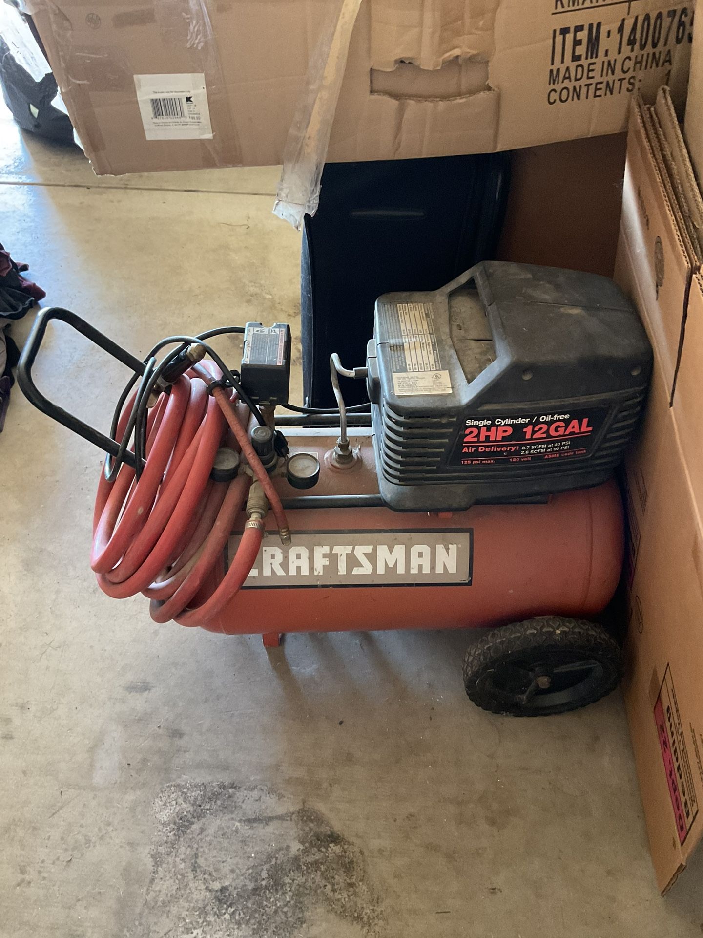 Craftsman Air Compressor/ Air Delivery