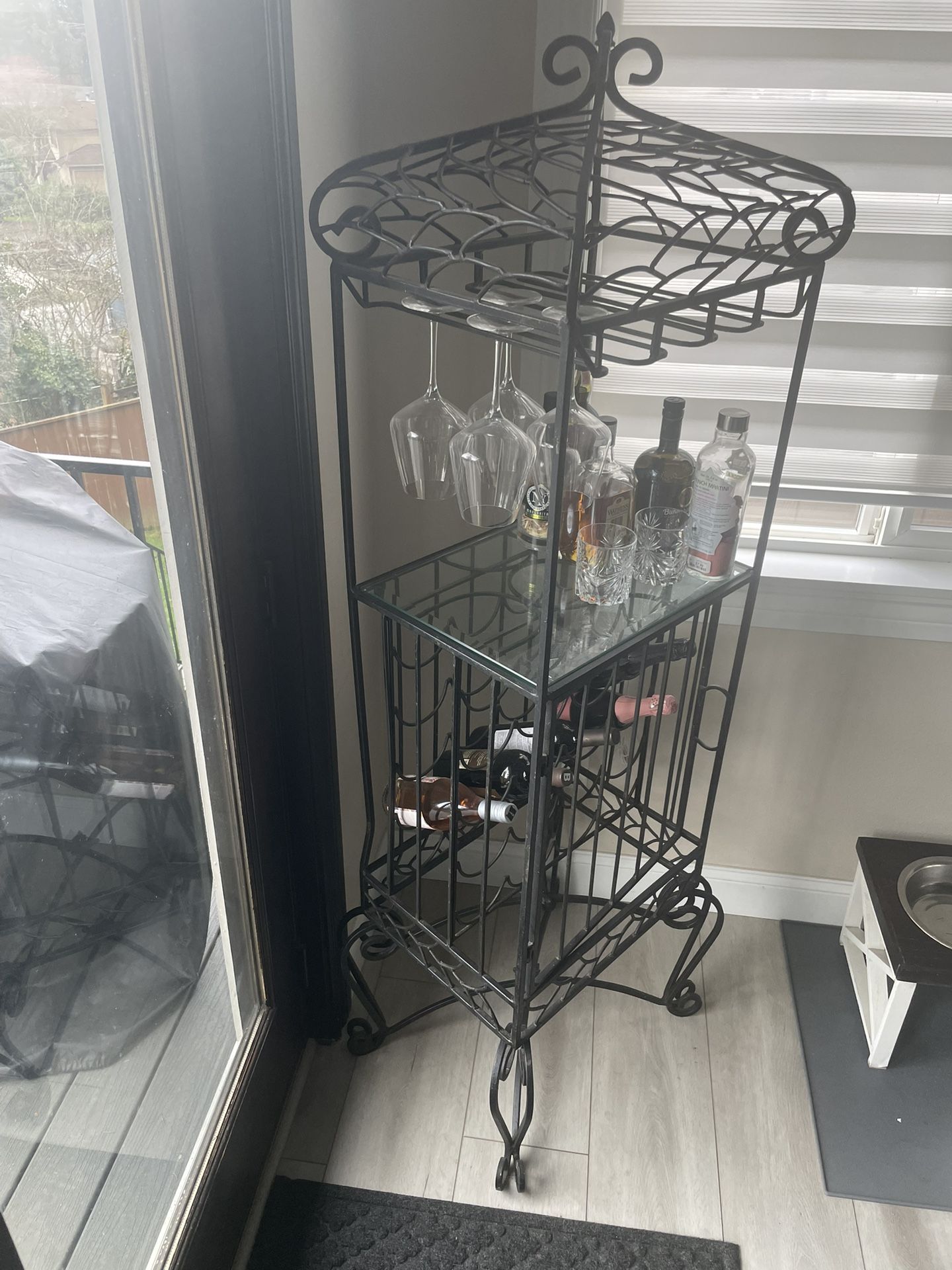 Wrought Iron Wine rack 