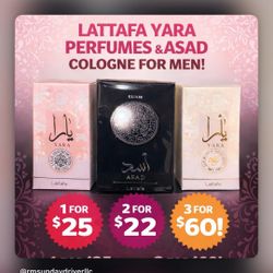 Yara Perfume & Asar Cologne 