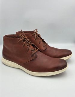 Cole Haan Grand OS Tour Chukka Boots Men's C29589 Mid LaceUp Brown Size 13 M
