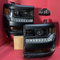 Chevy Silverado 2016. 2018 Headlight.