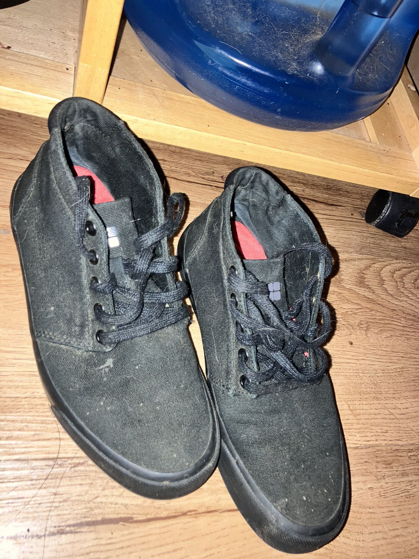 Black Canvas Shoes For Crews (Cabbie II)