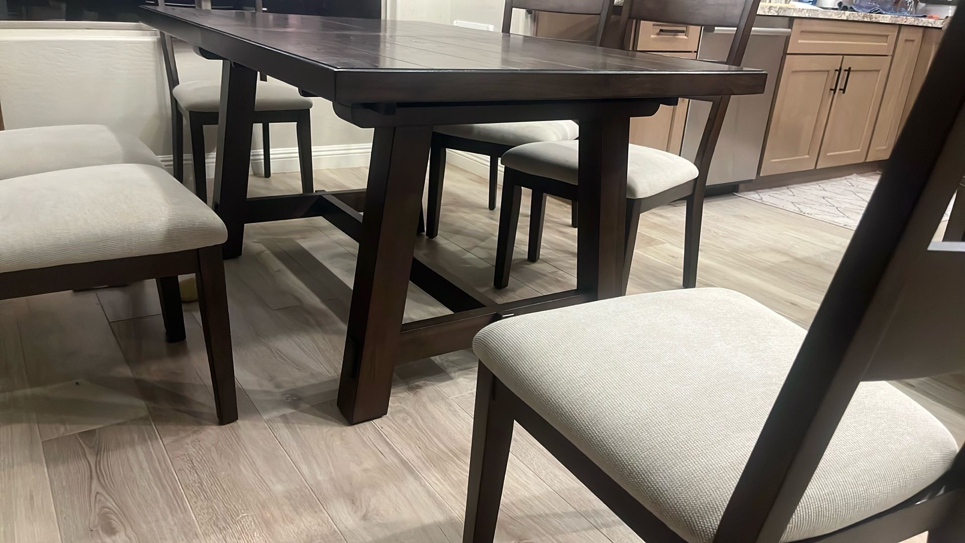 Table and Chair Set With Folding Insert