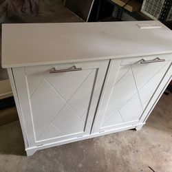 Garbage can storage Cabinet 