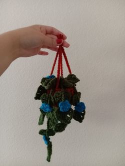 Flower Pot hanging for car mirror