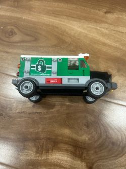 Lego spiderman bank truck