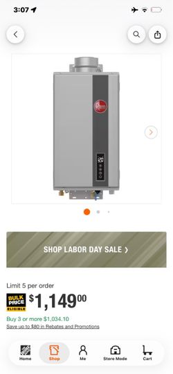 Rheem Tankless Water Heater