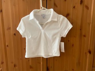 Love Streak Women's Casual Short Sleeve V Neck Polo Collar Tee Short Shirt