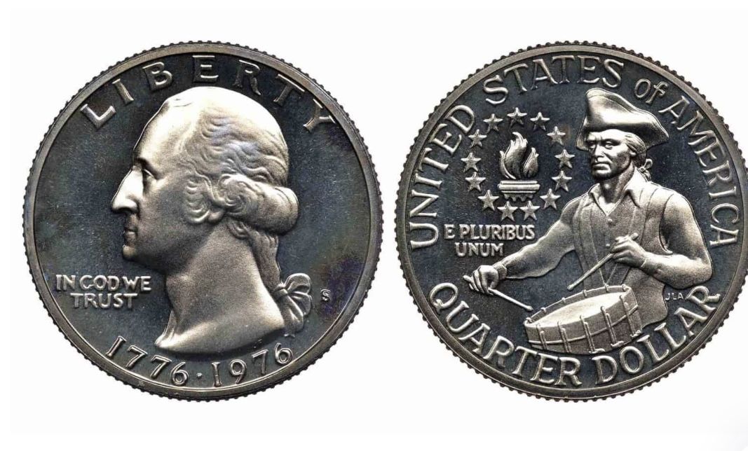 25 cents 1976 S. Collectible, vintage coin USA