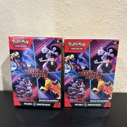 Pokémon Destined Rivals Booster Bundle Lot Of 2 Boxes