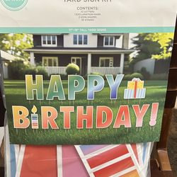 Happy Birthday Yard Sign Kit