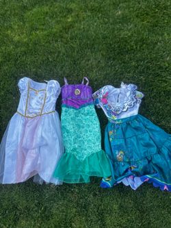 Disney dresses. Girls Disney dress. Ariel dress, encanto dress, rapunzel white dress