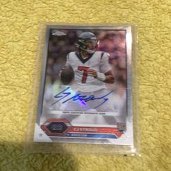 CJ Stroud Autograph Topps Chrome