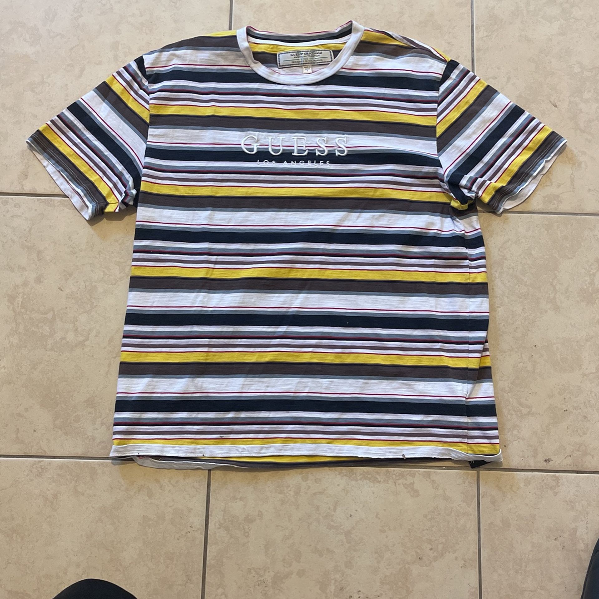 Guess Vintage Stripe T Shirt Travis Scott