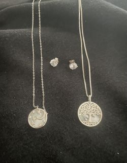 Chains Tree 🌳 Of Life And Moon And Stars ⭐️
