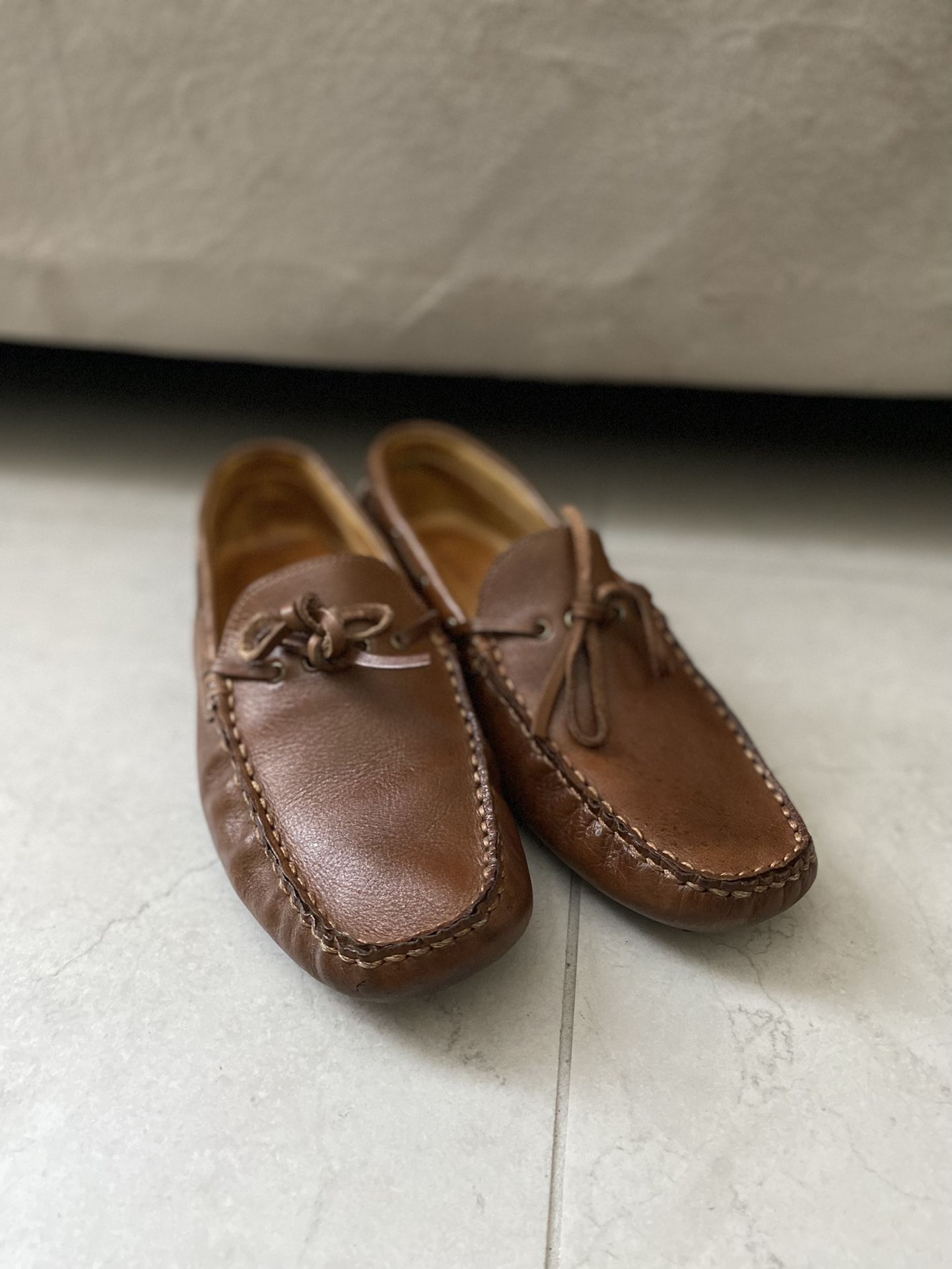 Mens Leather Moccasins 9.5
