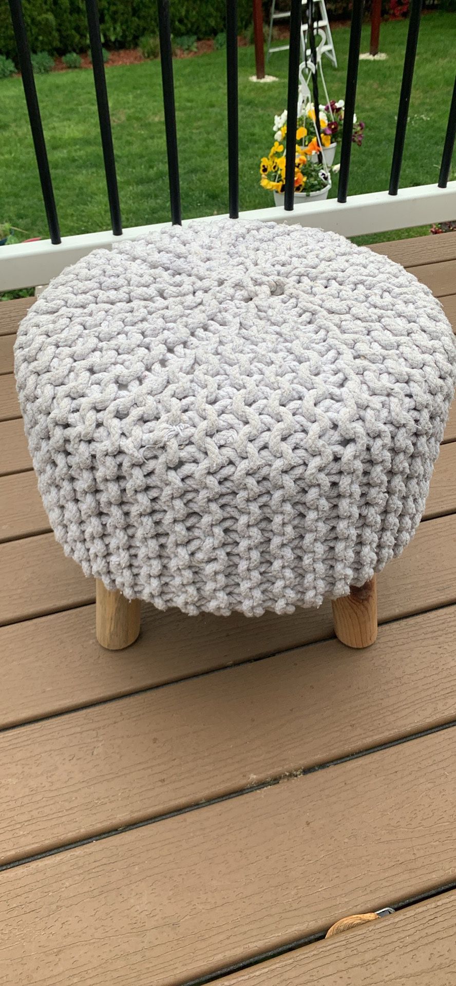 Pouf footstool or Ottoman 