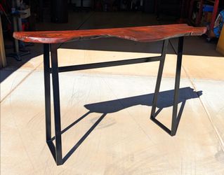 Live Edge Walnut Console Table