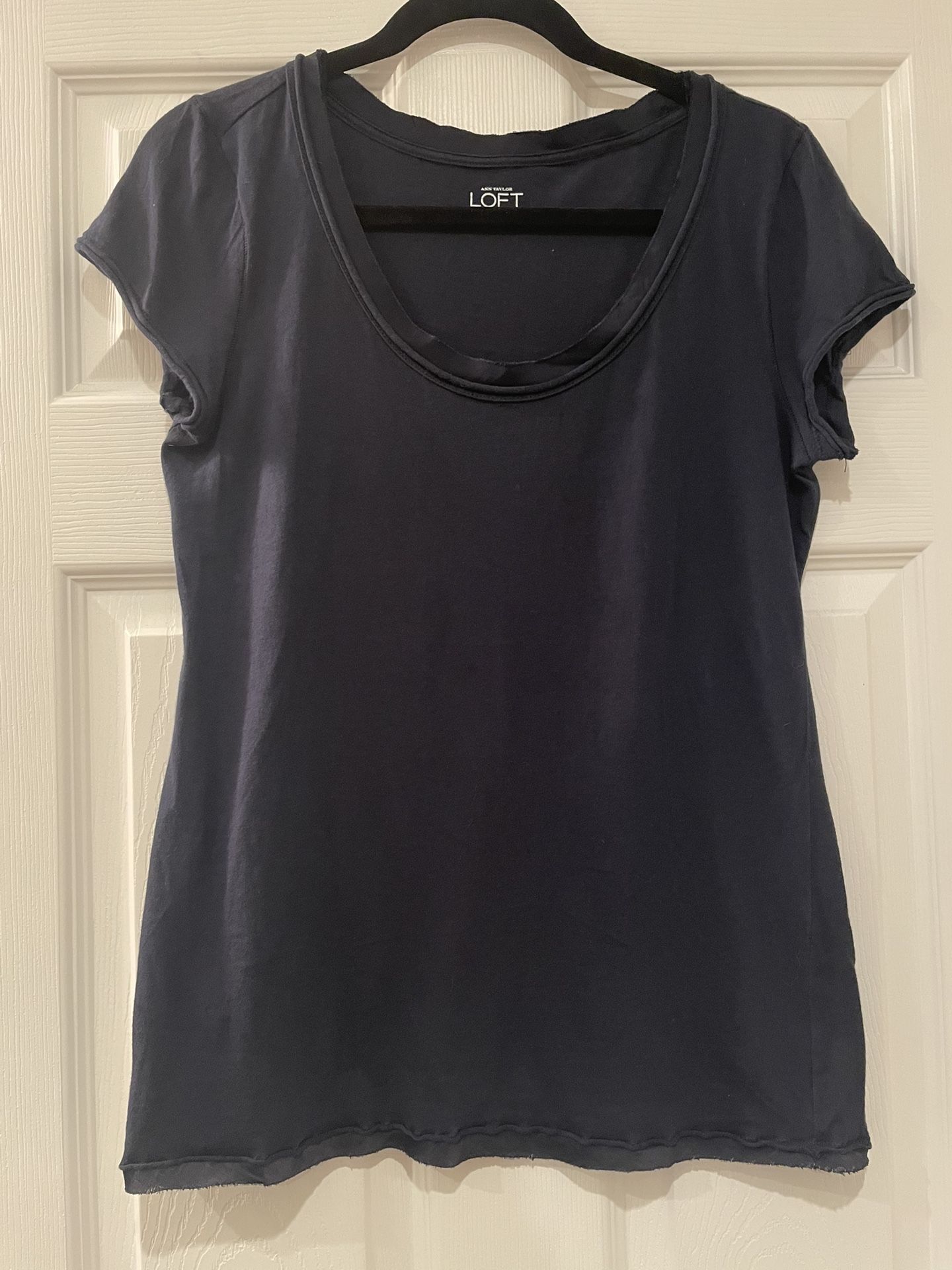 Ann Taylor LOFT navy Blue T Shirt