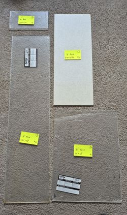 1/4" acrylic pieces (read description)