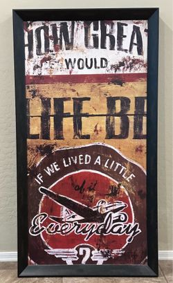 Wood framed art