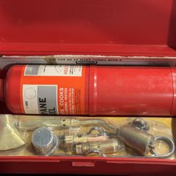 Vintage Sears Craftsman Propane Torch Kit with Accessories & Case Crown Logo USA. Torch and accessories sealed & unused. Striker flint likely disinteg