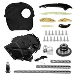 EA888 Engine Timing Chain Kit Timing Cover Camshaft Sprocket Tensioner Guide Rail Kit for Audi A4 A6 Q5 TT Volkswagen Passat Jetta Tiguan Beetle