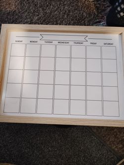 Dry Erase Calendar