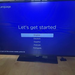 Samsung 55in TV With Roku Express